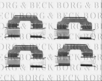 BORG & BECK bbk1548 -  Комплектующие, колодки дискового тормоза